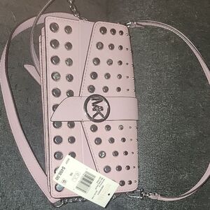 Michael Kors Pink Studded Crossbody Bag